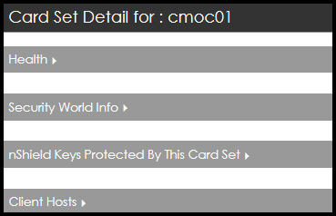 Card Set detail