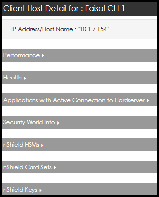 Client host detail