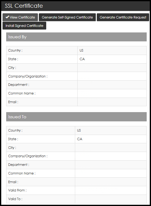 SSL certificate