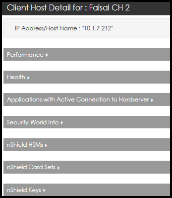 Client host detail