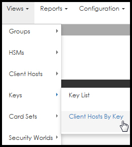 Select cLient hosts by key