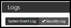 Security event log