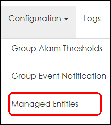 Manage entities