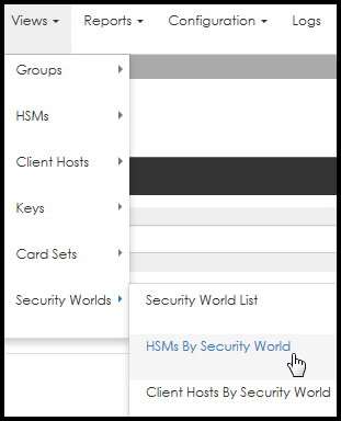 View HSMs by Security World