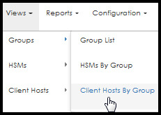View client hosts by group