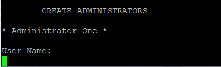 Create administrators