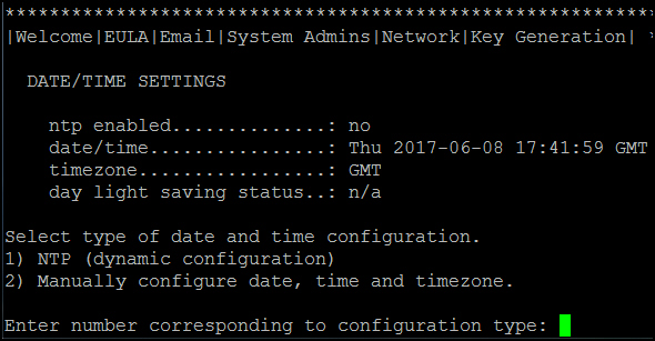 Configure date and time