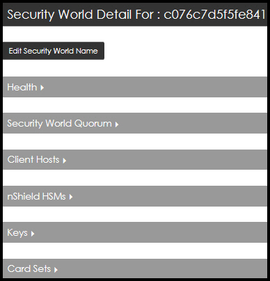 Security World detail