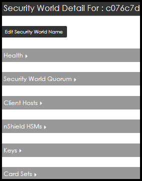Security World detail