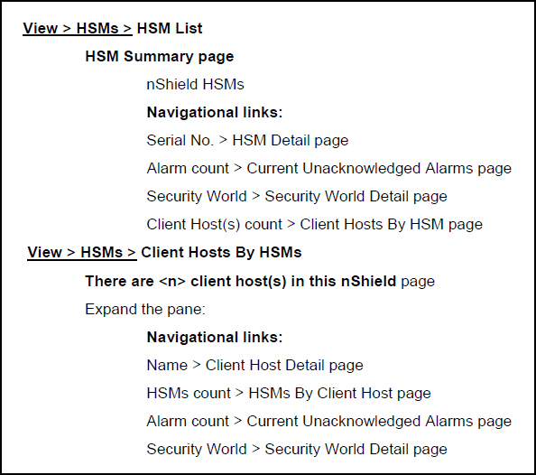 View HSM details